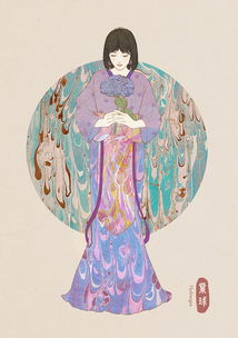 春景中的女子服饰设计